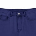 thumbnail image 5 of Hurxie Men's Jorts Baggy Jean Shorts Mid Waist Vintage Summer Denim Shorts Dark Blue,3XL, 5 of 6