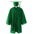 thumbnail image 2 of Odeerbi 3-12 Años Niños Niñas Vestido de Graduación Y Gorra de Color Sólido Brillante Vestido de Manga Larga de 2 Piezas Para La Ceremonia de Graduación, 2 of 3