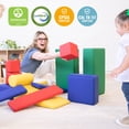 thumbnail image 5 of ECR4Kids SoftZone Builder Stacking Blocks and Shapes, Beginner Playset, Assorted, 16-Piece, 5 of 9