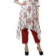 thumbnail image 5 of Moomaya 2 Piece Kurti With Pant For Women Santoon 3/4 Sleeves Partywear Clothing, 5 of 6