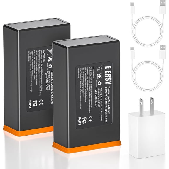 5000mAh Replacement for Power Mag Edge Battery Pack Compatible  with Moultrie Edge, Edge 3, Edge 2, Edge 2 Pro,  Edge Pro Cellular Trail Camera with Type C Cord