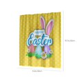 thumbnail image 4 of Xihbxyly Cortina de Ducha de Pascua, Diseño de Impresión Digital Vibrante, Tela de Poliéster Impermeable, Fácil de Limpiar y Mantener, Mejora La Decoración Del Baño, Idea de Regalo Navideña Única, Ce, 4 of 7
