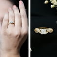 thumbnail image 3 of Rosec Jewels Lab Grown Diamond 5mm Princess Cut Engagement Ring, EF-VS Quality, 10K Yellow Gold, US 7.00, 3 of 9