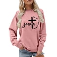 thumbnail image 3 of CAIXIA Christian Womens Sweatshirts Trendy Trendy Loose Fit Crewneck Long Sleeve Top Pullover Blouse Printed Womens Oversized Hoodies 2026 Fall Outfits Clothes, 3 of 5