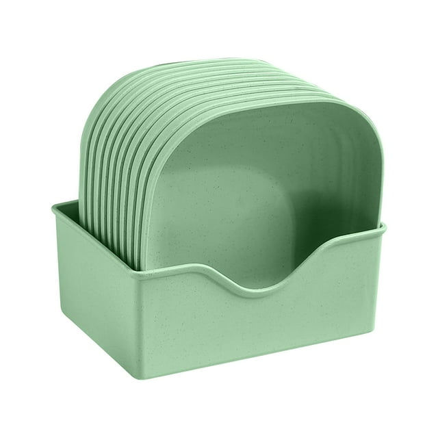 MVRLSH Clearance! Square Bowl Wheat Pasta Bowl Lightweight Bowl Snack Soup Dessert Rice Plate Plate With Base 10PC