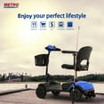 thumbnail image 5 of Travel Mobility Scooter, Heavy Duty Electric Scooters with 4 Anti-Tip Wheels, Compact Lightweight Mobility Scooters for Seniors Adults Elderly, Foldable Mobility Scooter, Holds 265lbs, Blue, 5 of 13