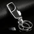 thumbnail image 4 of Llavero con llavero de coche resistente para hombres y mujeres-negro $ Llavero resistente Llavero de coche desmontable Clip de hebilla multifunción, 4 of 5