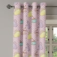 thumbnail image 2 of Ambesonne Tea Party Grommet Curtain, Polka Dotted Pot Cups, 50" x 120", Pale Green Turquoise, 2 of 6