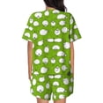 thumbnail image 3 of Naloa Funny Sheep Doing Yoga Women's Short-Sleeved Pajama Set, Loungewear, Summer pajamas, Breathable Cozy - X-Large, 3 of 9