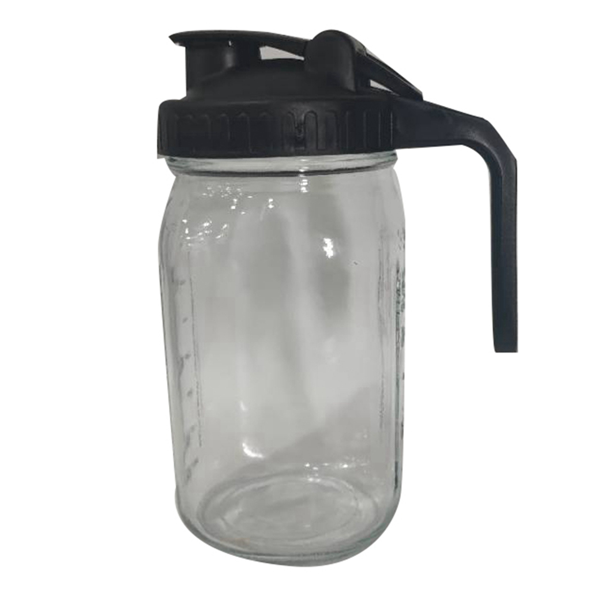 2X 32Oz Mason Jar pour Spout Lid -Glass Pitcher with Lid ,Breast Milk Pitcher,Seal for Juice,Milk,Coffee,Tea,Lemonade