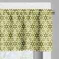 thumbnail image 3 of Ambesonne Abstract Valance Pack of 2, Vibrant Flower Formations, 54"X12", Green Brown Yellow Green, 3 of 5