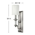 thumbnail image 3 of 4790EZ Hinkley Lighting Sussex - 1 Light Wall Sconce in Traditional Style - 4.75 Inches Wide by 18 Inches High-English Bronze Finish, 3 of 6