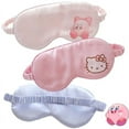 thumbnail image 2 of Kawaii Hello Kitty Kirby Eyeshade Sanrioed Pochacco Pom Pom Purin Sleeping Eye Mask Cover Eyepatch Rest Relax Girls Eye Shade, 2 of 17