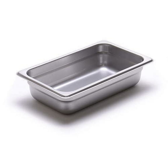 Allied Buying Corp CAST-1402 Steam Table Pan - 24 Gauge, Stainless Steel Fourth-Size, 2-1/2"H
