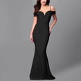 thumbnail image 2 of Women's Off Shoulder Mermaid Maxi Dress Elegant Sweetheart Neck Evening Gown for Party Graduation, 2 of 8