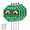 Green, variant on Faittoo No Peeing No Pooping Dog Sign with 36" Stake for yard 4-Pack 12"x12"Reflective Aluminum Keep off The Grass Sign