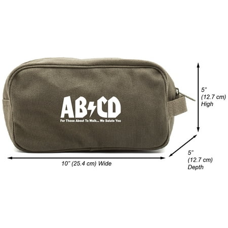 ABCD Canvas Shower Kit Travel Toiletry Bag Case