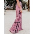 thumbnail image 2 of Women's Flowy Crooped Palazzo Pants Tulip High Waist Wide Leg Capri Pants, 2 of 3