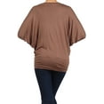 thumbnail image 4 of Moa Collection Women's Relaxed Fit Tunic Top Dolman Sleeve Knit Casual Style, 4 of 4