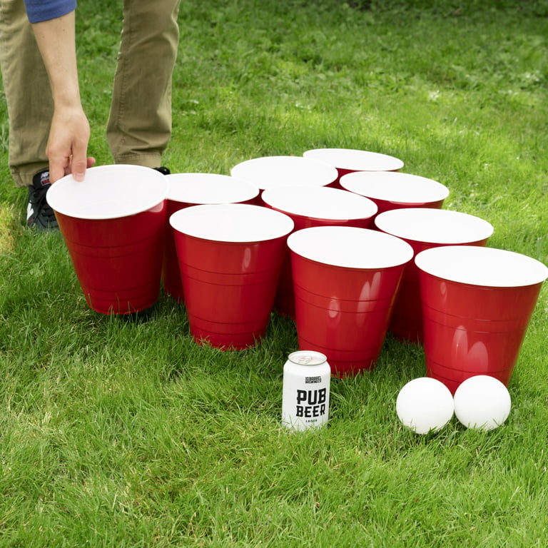 True XL Beer Pong Set with Jumbo Party Cups - Drinking Games for Adults