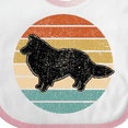 thumbnail image 4 of Inktastic Sheltie Dog Gift Retro Boys or Girls Baby Bib, 4 of 4