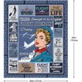 thumbnail image 3 of Flight Attendant Gifts Blanket - Gifts for Flight Attendants - Birthday Gift Ideas for Stewardess - Aviation Gifts - Aviation Flight School Training Graduation Throw Blankets 60"x50", 3 of 6