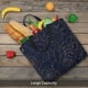thumbnail image 5 of Fotbe Navy Dark Blue Bolsa Tote con Estampado para Mujer, Bolsos con Cremallera, Bolsa de Hombro Casual de Gran Capacidad con Bolsillos Internos, 5 of 7