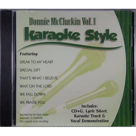 Donnie McClurkin Volume 1 Daywind Christian Karaoke Style NEW CD+G 6