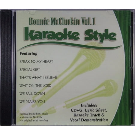 Donnie McClurkin Volume 1 Daywind Christian Karaoke Style NEW CD+G 6 Songs