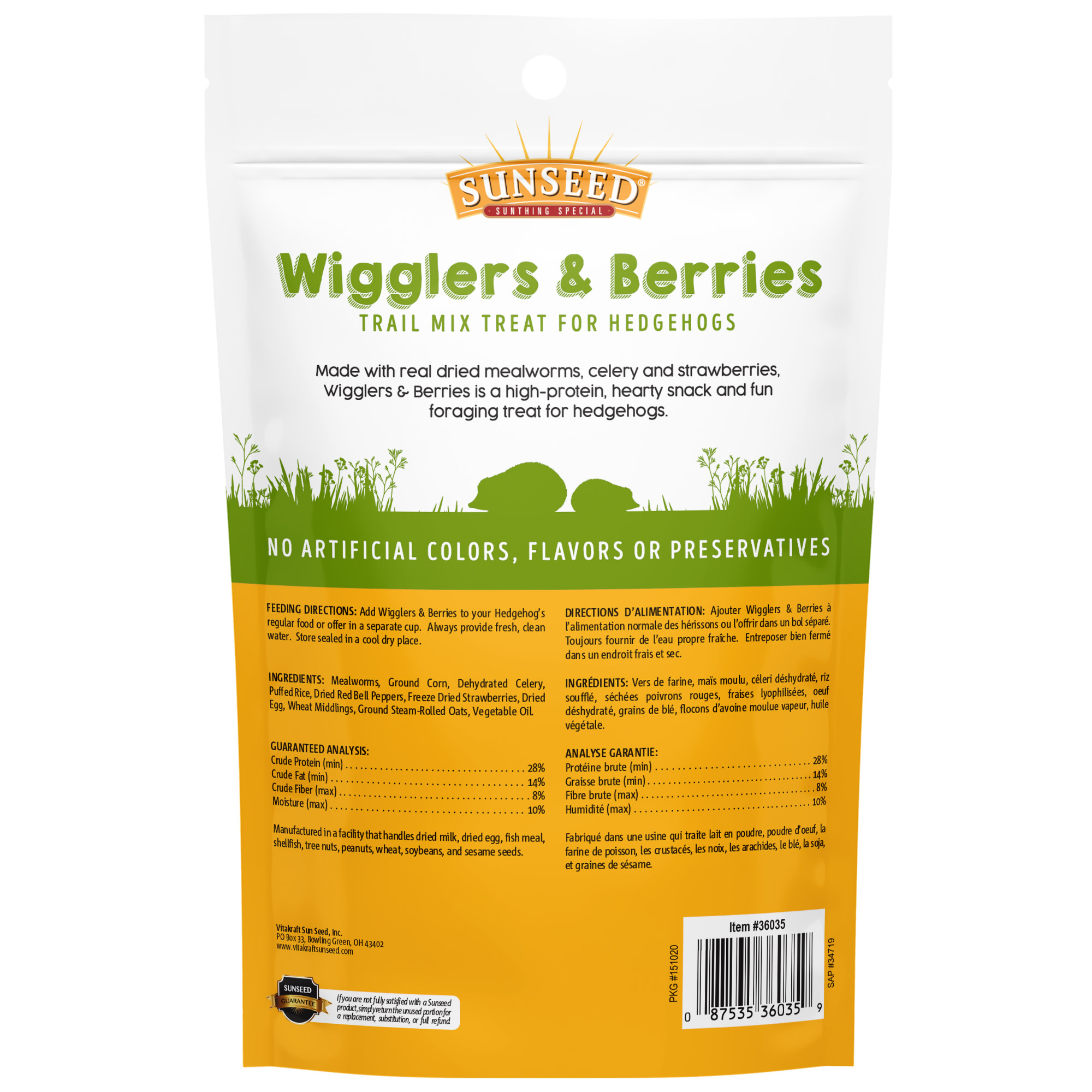 Vitakraft Vita Prima Wigglers & Berries Hedgehog Treat, 2.5 oz photo 3