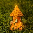 thumbnail image 4 of KQJQS Solar Fairy Garden Houses for Outside Garden Decor, Fairy Garden Accessories Outdoor Decoration for Yard Patio, Lawn Ornaments Garden Statue Gnome House for Outside, 4 of 7