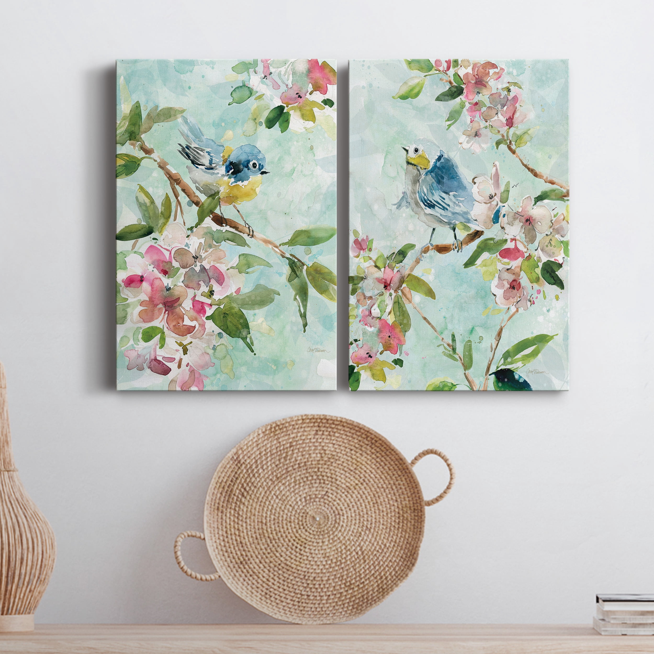 Asbury Garden Song I Premium Gallery Wrapped Canvas - Ready to Hang - Set of 2 - 18 x 27 Each