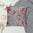 thumbnail image 2 of Chilfamy Flowers Fabric Annabel Kidston Square Pillow Cover Case for Cushions Sofa Bed Outdoor Decoration 1PC 18x18in, 2 of 5