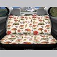 thumbnail image 2 of FUIALDOLG Mushroom Butterfly Floral Rear Bench Seat Covers with SUV Sedan, Comfortable Waterproof Stretch Back Seat Protectors (2 Pack), 2 of 4