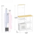 Bakers Rack with Storage - 27.56 x 11.81 x 54.92 in Coffee Bar Cabinet ...