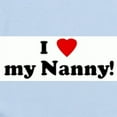 thumbnail image 2 of CafePress - I Love My Nanny! Infant Bodysuit - Baby Light Bodysuit, Size Newborn - 24 Months, 2 of 4