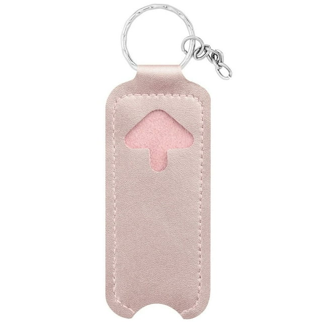 DEBGFS Porte-Clés Sac à Rouge à Lèvres avec Porte-Chapstick clip Rouge à Lèvres Support Porte-Baume Porte-Clés Sac Porte-Clés Porte-Chapstick Jaune, Rose