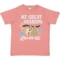 thumbnail image 3 of Inktastic My Great Grandpa Loves Me with Sloth and Hearts Boys or Girls Toddler T-Shirt, 3 of 5