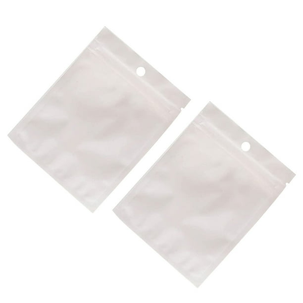 EeaseMX 100 bolsas de plástico transparente con cierre automático y resellable para guardar joyas.