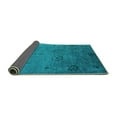 thumbnail image 2 of Ahgly Company Indoor Square Oriental Turquoise Blue Industrial Area Rugs, 8' Square, 2 of 4
