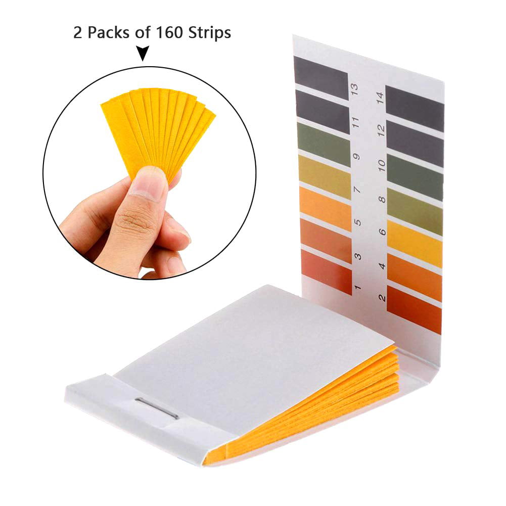 Haimai WooAwesome 20 Packs Litmus pH Test Strips Universal Application pH 1-14 Test Paper 1600 pH Strips in Total 