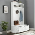 thumbnail image 3 of Crosley Furniture Ellison Hall Tree with Storage Bench and Coat Rack Hooks for Hanging, 3 of 12