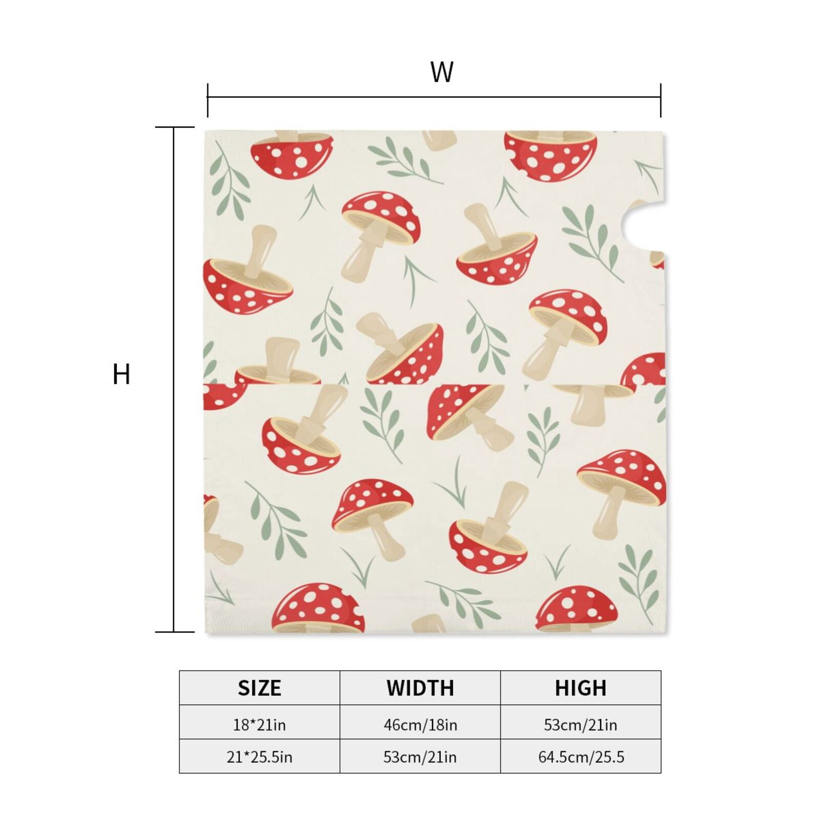 Xecao Cartoon Flat Mushrooms for Mailbox Cover with Magnetic Strips, Waterproof and Sunscreen, Adds a Decorative Touch to Your Garden Yard.