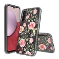 thumbnail image 2 of For Samsung Galaxy A14 5G Case, Transparent Hybrid Case Cover + Tempered Glass (Pink Rose), 2 of 5