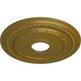 thumbnail image 3 of Ekena Millwork 15 3/8"OD x 3 5/8"ID x 1"P Federal Ceiling Medallion (Fits Canopies up to 8 1/2"), Hand-Painted Gold, 3 of 6