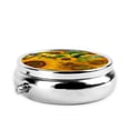 thumbnail image 3 of ZICANCN Round Pill Box Organizer with 3 Compartment, Bunch Sunflowers Yellow Portable Travel Pill Cases for Pocket or Purse, 3 of 6