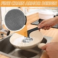 thumbnail image 3 of Thren Cast Iron Scrubber,Stainless Steel Skillet Cleaner,Scrub Dishwand,with Handle,for Kitchen Cleaning Frying Pans Skillets Woks, 3 of 10