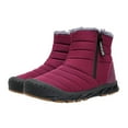 thumbnail image 2 of LSLJS Men Shoes Solid Color Winter Keep Warm Woolen Casual Zipper Short Boots, Men's Snow Boots, 2 of 4