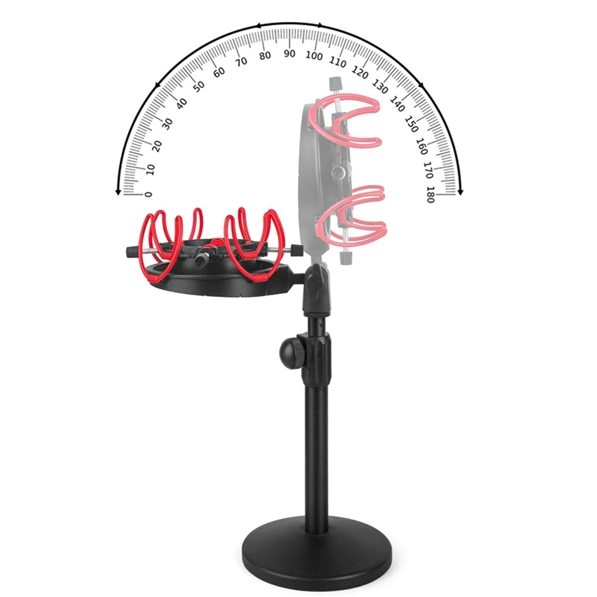 Universal Microphone Shock Mount Adjustable Microphone Stand for All Microphones Size At 18mm-57mm
