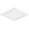 thumbnail image 4 of Ekena Millwork CMP34X22DD 22,62 x 34 Po Rectangle Diamant Architectural Grade Médaillon de Plafond Contemporain PVC, 4 of 4